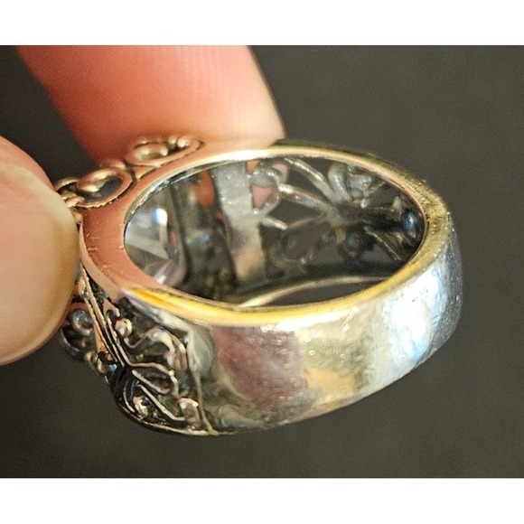 Silpada Retired Sterling Silver Uptown CZ Holiday Party Ring Sz 6 - Picture 14 of 14